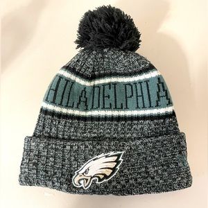 NFL Philadelphia Eagles Cuffed Pom Beanie Hat